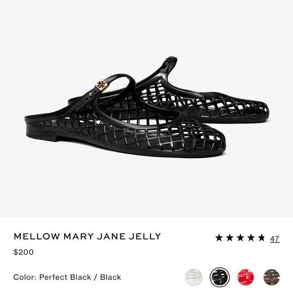 Tory Burch Mellow Mary Jane Jelly Flats Size 8.5 NWOT - Picture 10 of 10